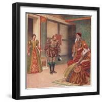 'You Saw the Mistress, I Beheld the Maid', Illustration from 'The Merchant of Venice', c.1910-Sir James Dromgole Linton-Framed Giclee Print