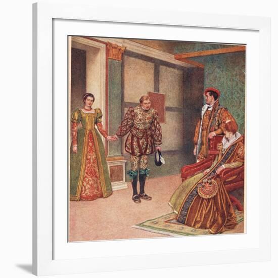 'You Saw the Mistress, I Beheld the Maid', Illustration from 'The Merchant of Venice', c.1910-Sir James Dromgole Linton-Framed Giclee Print