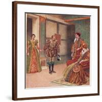 'You Saw the Mistress, I Beheld the Maid', Illustration from 'The Merchant of Venice', c.1910-Sir James Dromgole Linton-Framed Giclee Print