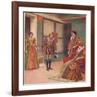 'You Saw the Mistress, I Beheld the Maid', Illustration from 'The Merchant of Venice', c.1910-Sir James Dromgole Linton-Framed Giclee Print