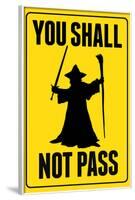 You Shall Not Pass Sign Movie-null-Framed Art Print