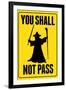 You Shall Not Pass Sign Movie-null-Framed Art Print