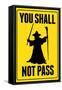 You Shall Not Pass Sign-null-Framed Stretched Canvas
