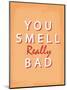 You Smell Really Bad - Tommy Human Cartoon Print-Tommy Human-Mounted Art Print