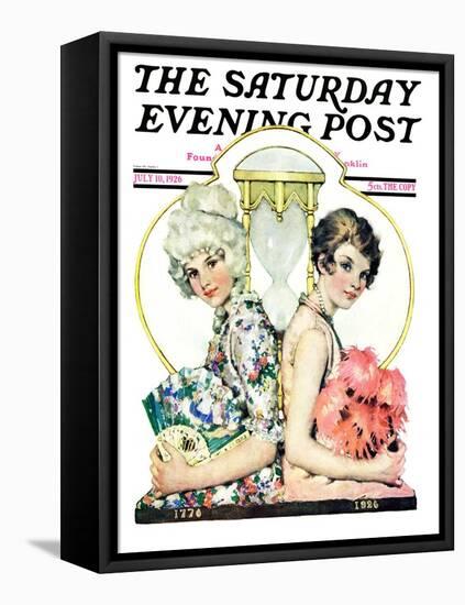 "You've Come a Long Way Baby," Saturday Evening Post Cover, July 10, 1926-Ellen Pyle-Framed Stretched Canvas