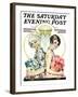 "You've Come a Long Way Baby," Saturday Evening Post Cover, July 10, 1926-Ellen Pyle-Framed Giclee Print
