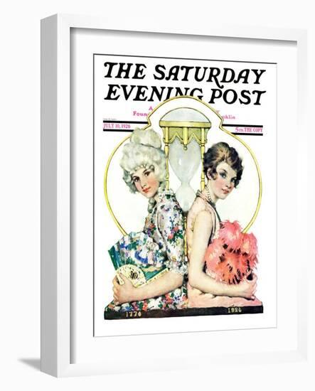 "You've Come a Long Way Baby," Saturday Evening Post Cover, July 10, 1926-Ellen Pyle-Framed Giclee Print