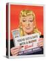 You'Ve Got a Date with a Bond', Poster Advertising Victory Bonds (Colour Litho)-Canadian-Stretched Canvas