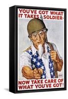 You've Got What it Takes Soldier Poster-Ernest Hamlin Baker-Framed Stretched Canvas