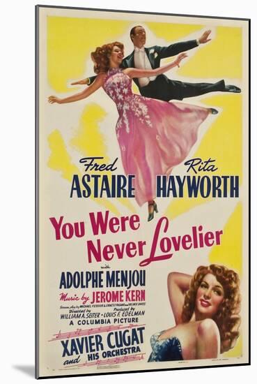 You Were Never Lovelier, Rita Hayworth, Fred Astaire, 1942-null-Mounted Art Print