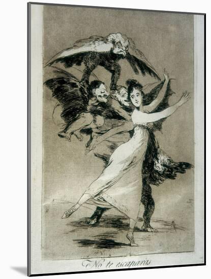 You Will Not Escape-Francisco de Goya-Mounted Art Print