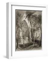 Youghal Abbey, County Cork, Ireland, from 'scenery and Antiquities of Ireland' by George Virtue,…-William Henry Bartlett-Framed Giclee Print