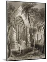 Youghal Abbey, County Cork, Ireland, from 'scenery and Antiquities of Ireland' by George Virtue,…-William Henry Bartlett-Mounted Giclee Print