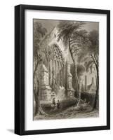 Youghal Abbey, County Cork, Ireland, from 'scenery and Antiquities of Ireland' by George Virtue,…-William Henry Bartlett-Framed Giclee Print