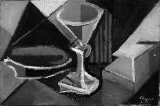 Still Life with a Glass, 1945 (Oil on Canvas)-Youla Chapoval-Stretched Canvas