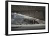 Young Adult Couple Standing in Underpass-Clive Nolan-Framed Photographic Print