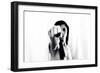 Young Adult Female with Arm Outstretched Like Punch-Torsten Richter-Framed Photographic Print