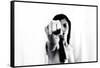 Young Adult Female with Arm Outstretched Like Punch-Torsten Richter-Framed Stretched Canvas