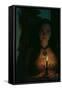 Young Adult Female with Candle-Ariel Marie Miller-Framed Stretched Canvas