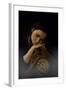 Young Adult Female with Clock-Ariel Marie Miller-Framed Photographic Print