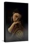 Young Adult Female with Clock-Ariel Marie Miller-Stretched Canvas
