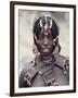 Young Afar Girl at Senbete Market, Her Elaborate Hairstyle and Beaded Jewellery-Nigel Pavitt-Framed Photographic Print