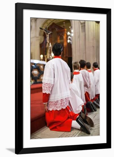 Young Alter Boys-Felipe Rodriguez-Framed Photographic Print