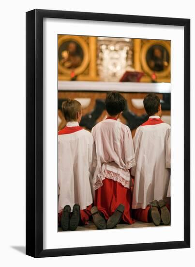 Young Alter Boys-Felipe Rodriguez-Framed Photographic Print