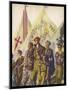 Young and Old Stand Together with Pride as Members of the Requetes the Carlist Militia Movement-Carlos S. De Tejada-Mounted Art Print