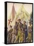 Young and Old Stand Together with Pride as Members of the Requetes the Carlist Militia Movement-Carlos S. De Tejada-Stretched Canvas