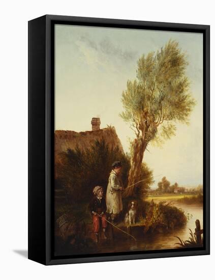 Young Anglers-Edmund Bristow-Framed Stretched Canvas