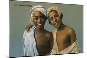 Young Arabs, Postcard Sent on 9 September 1913-French Photographer-Mounted Giclee Print