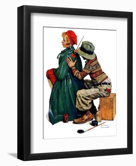 "Young Artist" or "She's My Baby", June 4,1927-Norman Rockwell-Framed Giclee Print