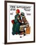 "Young Artist" or "She's My Baby" Saturday Evening Post Cover, June 4,1927-Norman Rockwell-Framed Giclee Print