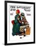 "Young Artist" or "She's My Baby" Saturday Evening Post Cover, June 4,1927-Norman Rockwell-Framed Giclee Print