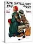 "Young Artist" or "She's My Baby" Saturday Evening Post Cover, June 4,1927-Norman Rockwell-Stretched Canvas