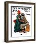 "Young Artist" or "She's My Baby" Saturday Evening Post Cover, June 4,1927-Norman Rockwell-Framed Giclee Print