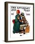 "Young Artist" or "She's My Baby" Saturday Evening Post Cover, June 4,1927-Norman Rockwell-Framed Giclee Print