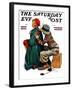 "Young Artist" or "She's My Baby" Saturday Evening Post Cover, June 4,1927-Norman Rockwell-Framed Giclee Print