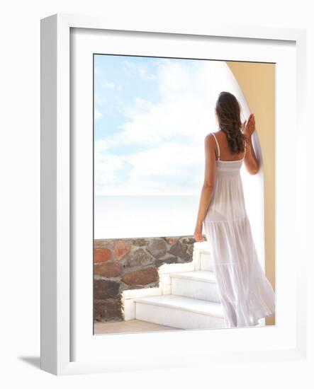 Young Attractive Woman Chilling at the Resort-shmeljov-Framed Photographic Print