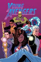 Young Avengers #13 Cover: Hulkling, Prodigy, Wiccan, Noh-Varr, Bishop, Kate, Miss America-Jamie McKelvie-Lamina Framed Poster