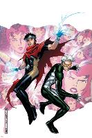 Young Avengers Presents No.3 Cover: Wiccan and Speed-Jim Cheung-Lamina Framed Poster