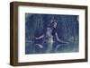 Young Beautiful Woman into the Water-conrado-Framed Photographic Print