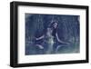 Young Beautiful Woman into the Water-conrado-Framed Photographic Print