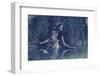 Young Beautiful Woman into the Water-conrado-Framed Photographic Print