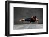 Young Beautiful Yoga Female Posing in Studio-AYakovlev-Framed Photographic Print