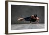 Young Beautiful Yoga Female Posing in Studio-AYakovlev-Framed Photographic Print
