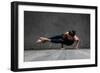 Young Beautiful Yoga Female Posing in Studio-AYakovlev-Framed Photographic Print