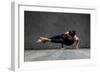 Young Beautiful Yoga Female Posing in Studio-AYakovlev-Framed Photographic Print