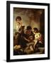 Young Beggars Playing Dice-Bartolome Esteban Murillo-Framed Giclee Print